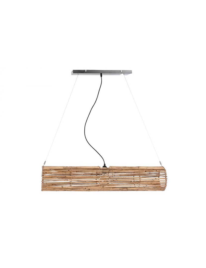 Natural Brown Rattan Ceiling Lamp