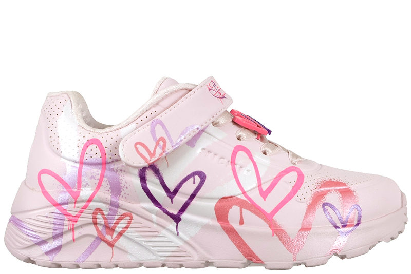 SKECHERS UNO LITE - HEART STATUS PINK SNEAKER