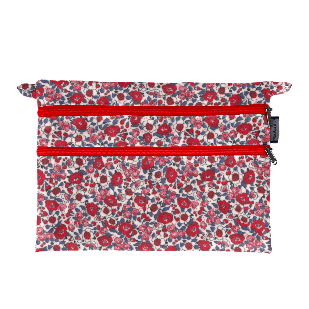 Pochette Plate Aloïs Rouge Corolle