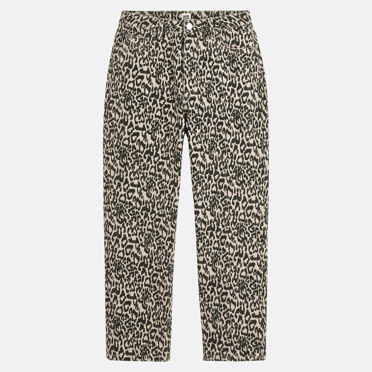 COLEÇÕES LA REDOUTE<br>Jeans com estampa leopardo