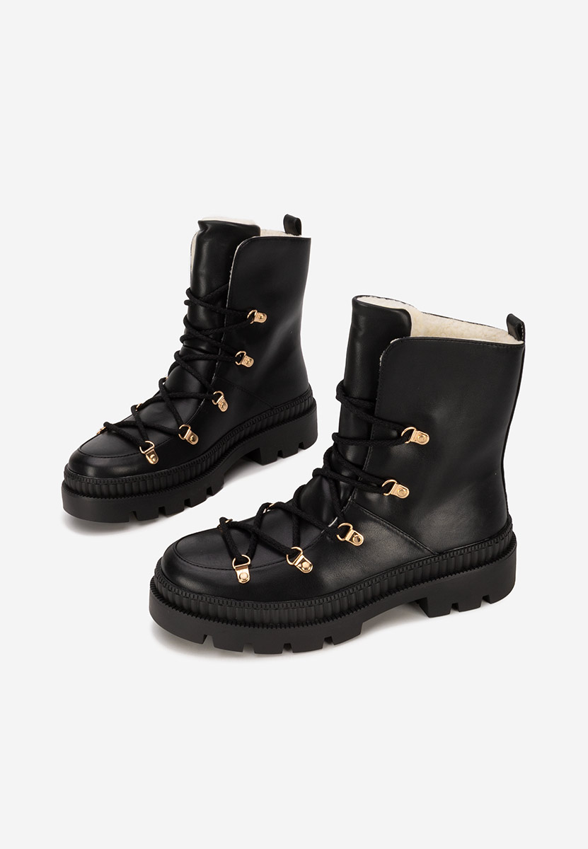 Bottines doublées femme noires Solira