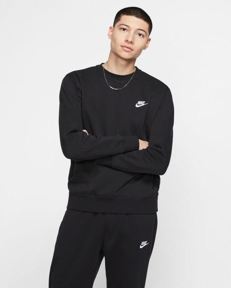 Sweat-shirt Nike Sportswear Club Fleece Noir pour homme
