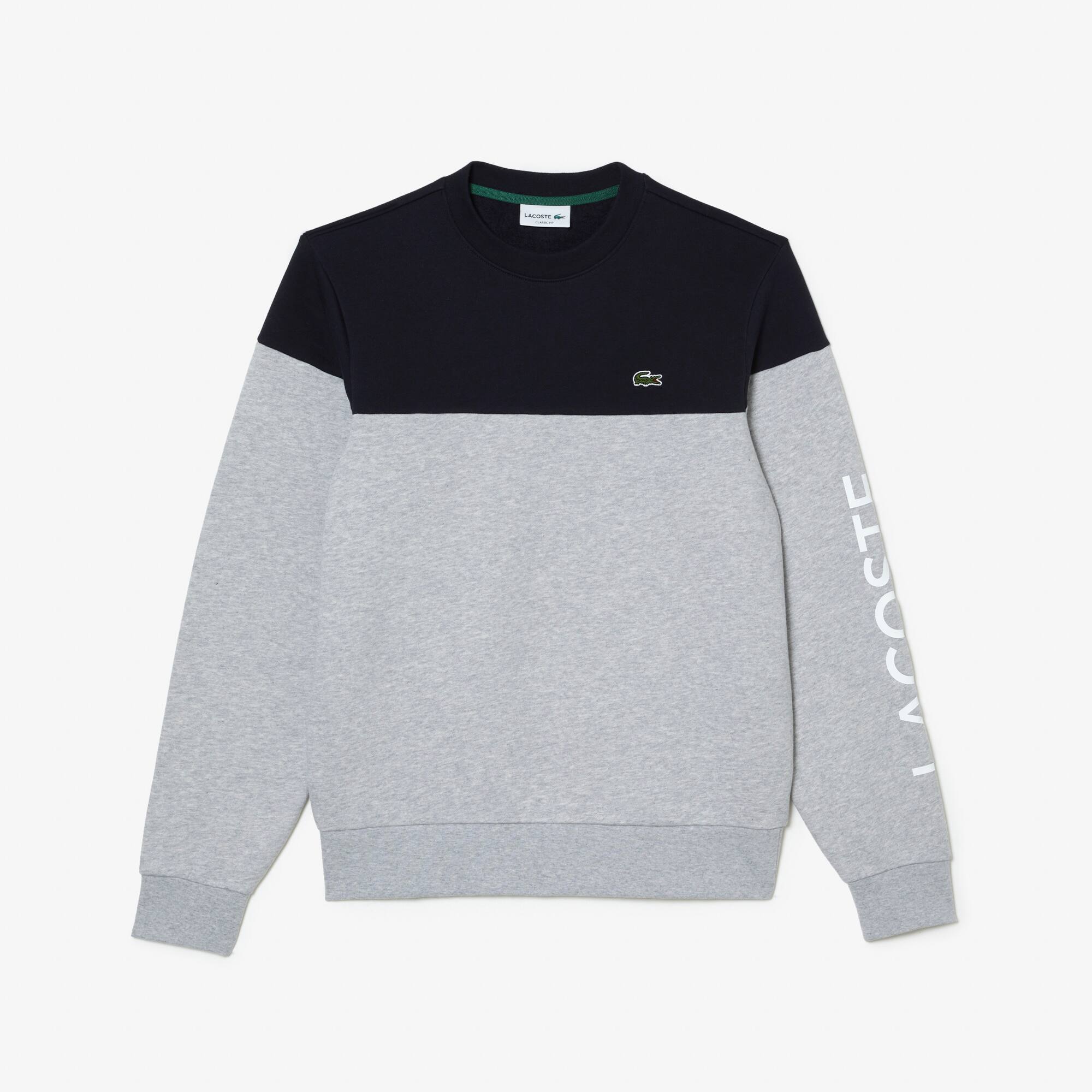 Sweatshirt homme Lacoste classic fit color-block avec marquage Sweatshirts - Bleu - Lacoste - Homme