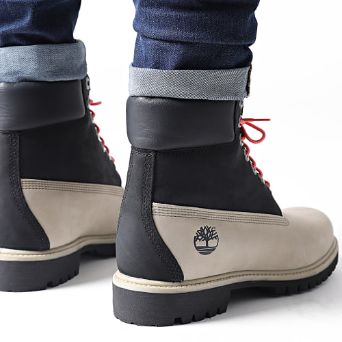 Boots Premium 6 Inch Waterproof A5RE4 Black Light Brown