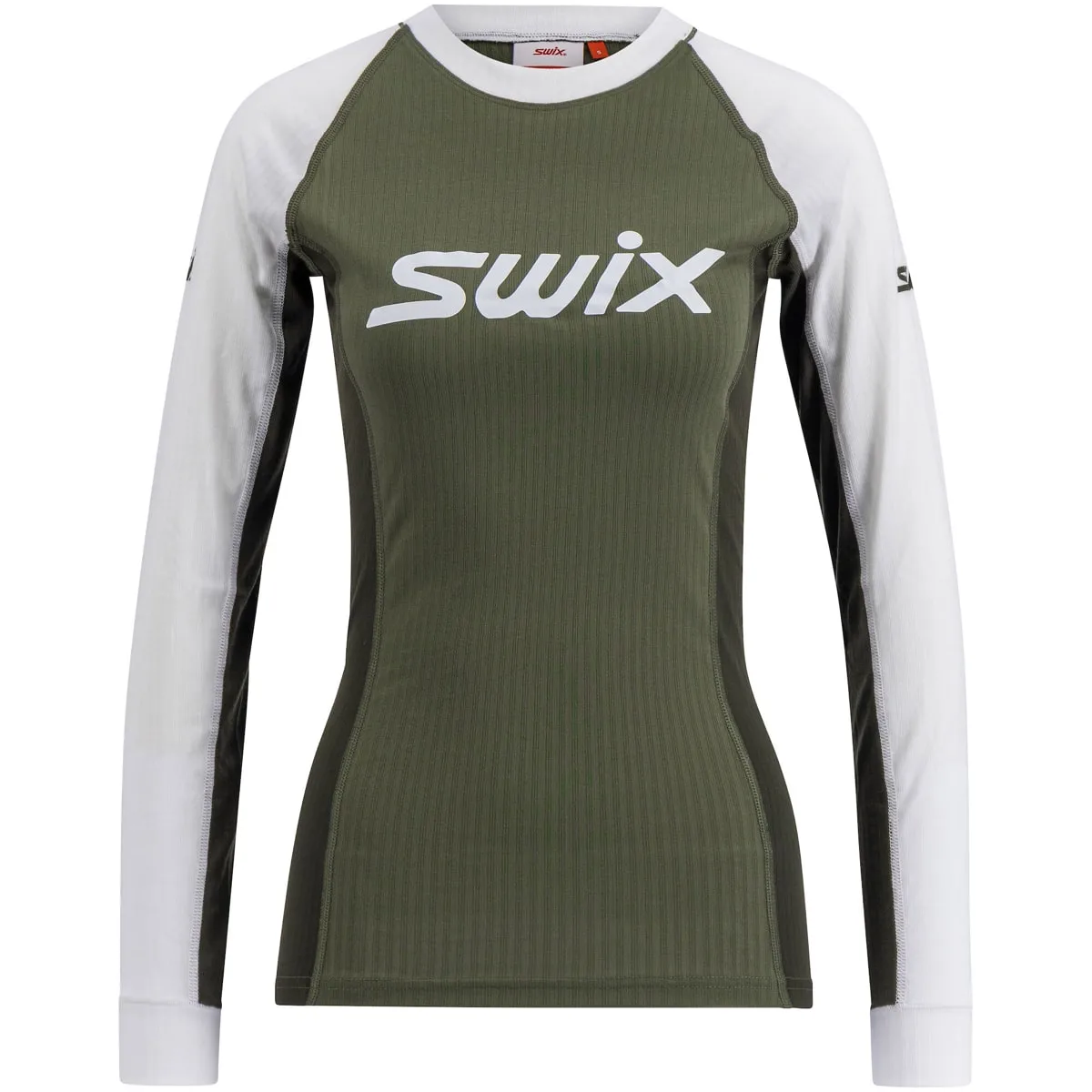 Swix Women's RaceX Classic Long Sleeve Olive/ Bright White