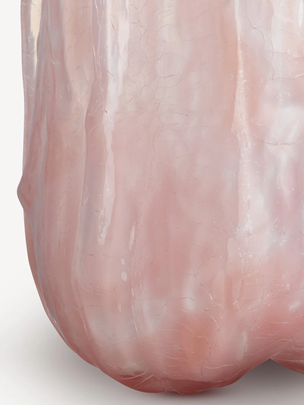 Kosta Boda  Crackle vase, pink pearl - H27 cm.