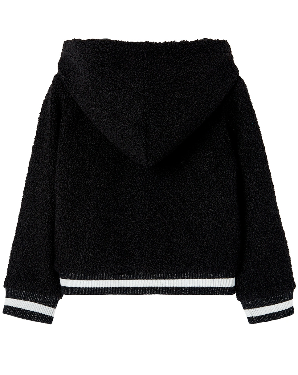 Plüschjacke BLACK BEAUTY in schwarz