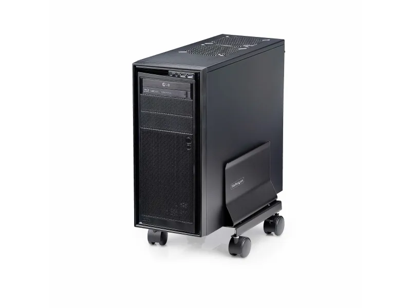StarTech.com Computer Tower Cart Rolling CPU Caddy w/ Wheels, Adjustable - Vogn med hjul - for personal computer - stål - sort