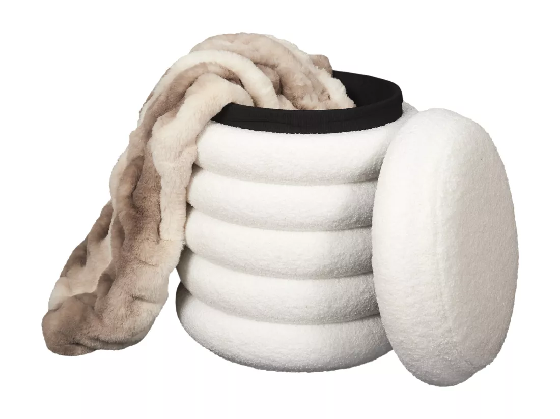 Pouf Rangement Bouclette Freya