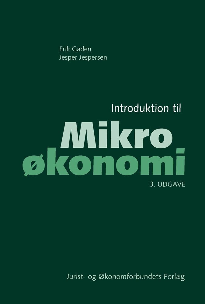 Introduktion Til Mikroøkonomi - Jesper Jespersen - Bog