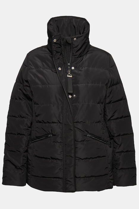Steppjacke mit leichter Wattierung, Stehkragen, Eingriffstatschen, langarm