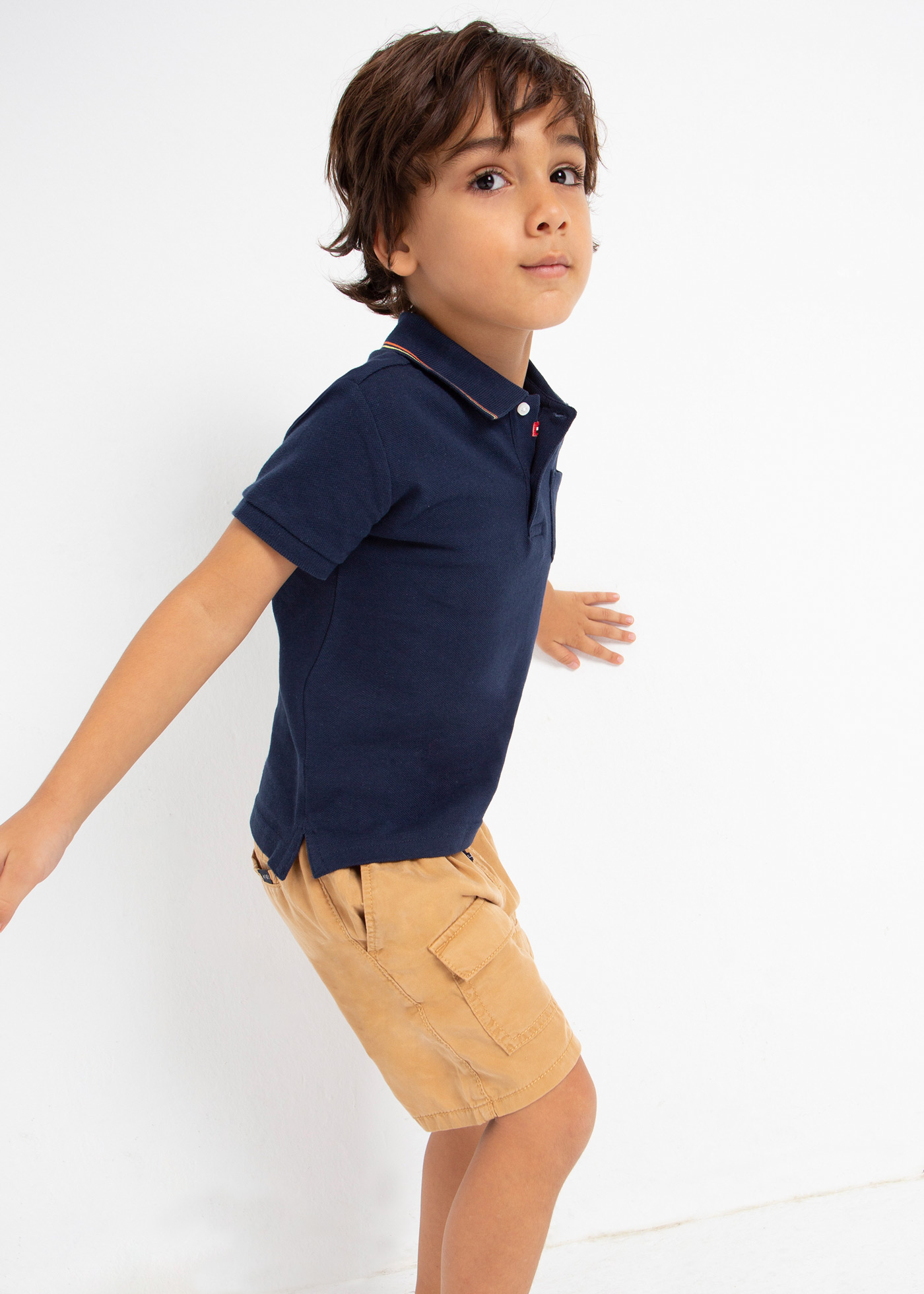 Bermuda infantil em TENCEL™ Lyocell