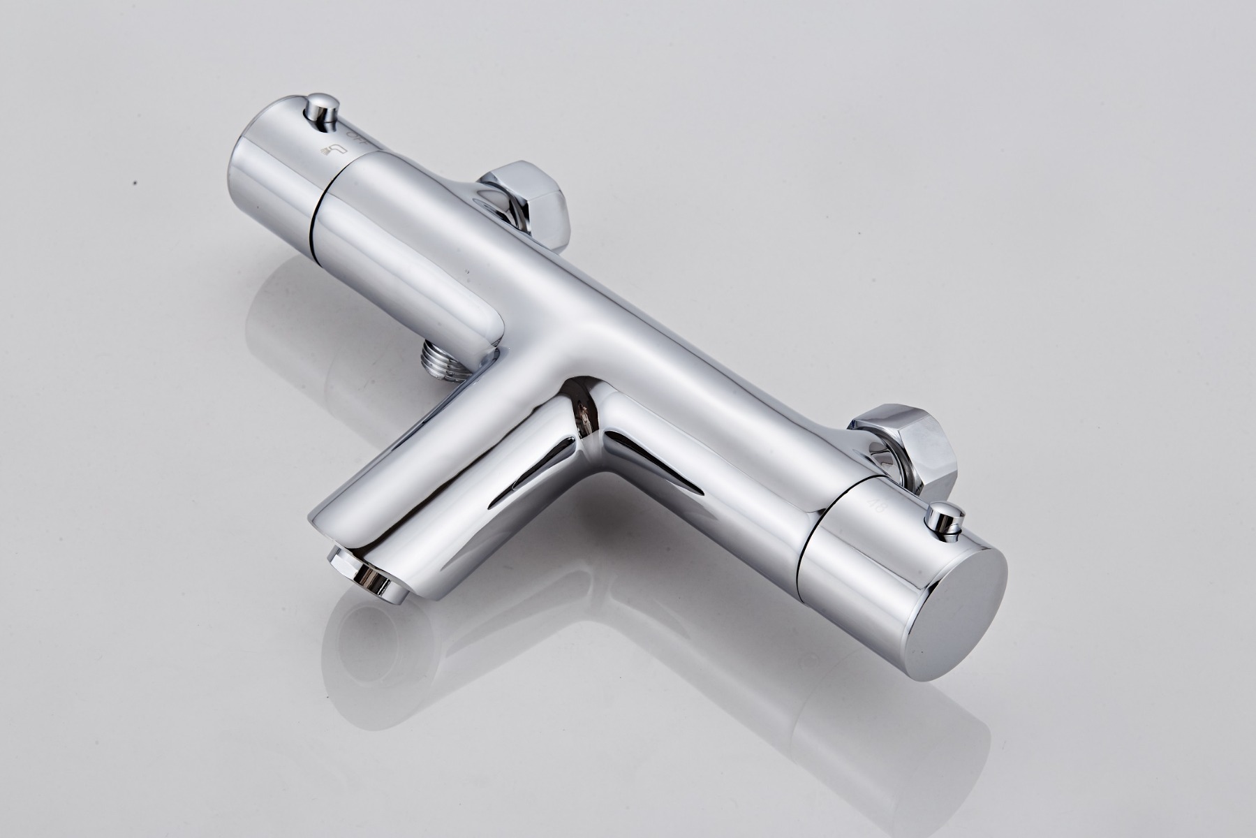 Saniclear Talpa thermostatische opbouw badkraan chroom