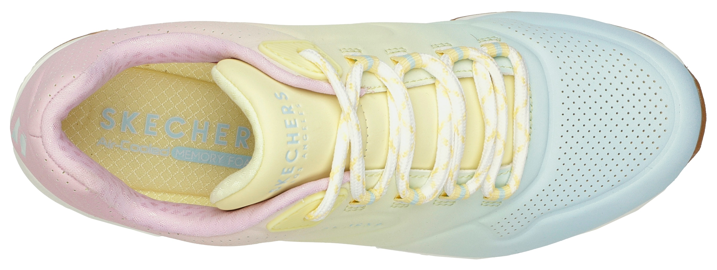 Skechers Sneaker »UNO 2 OMBRE AWAY«  in leuchtender Farbkombi, Freizeitschuh, Halbschuh, Schnürschuh