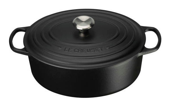LE CREUSET Bräter Oval 31cm Schwarz SIGNATURE