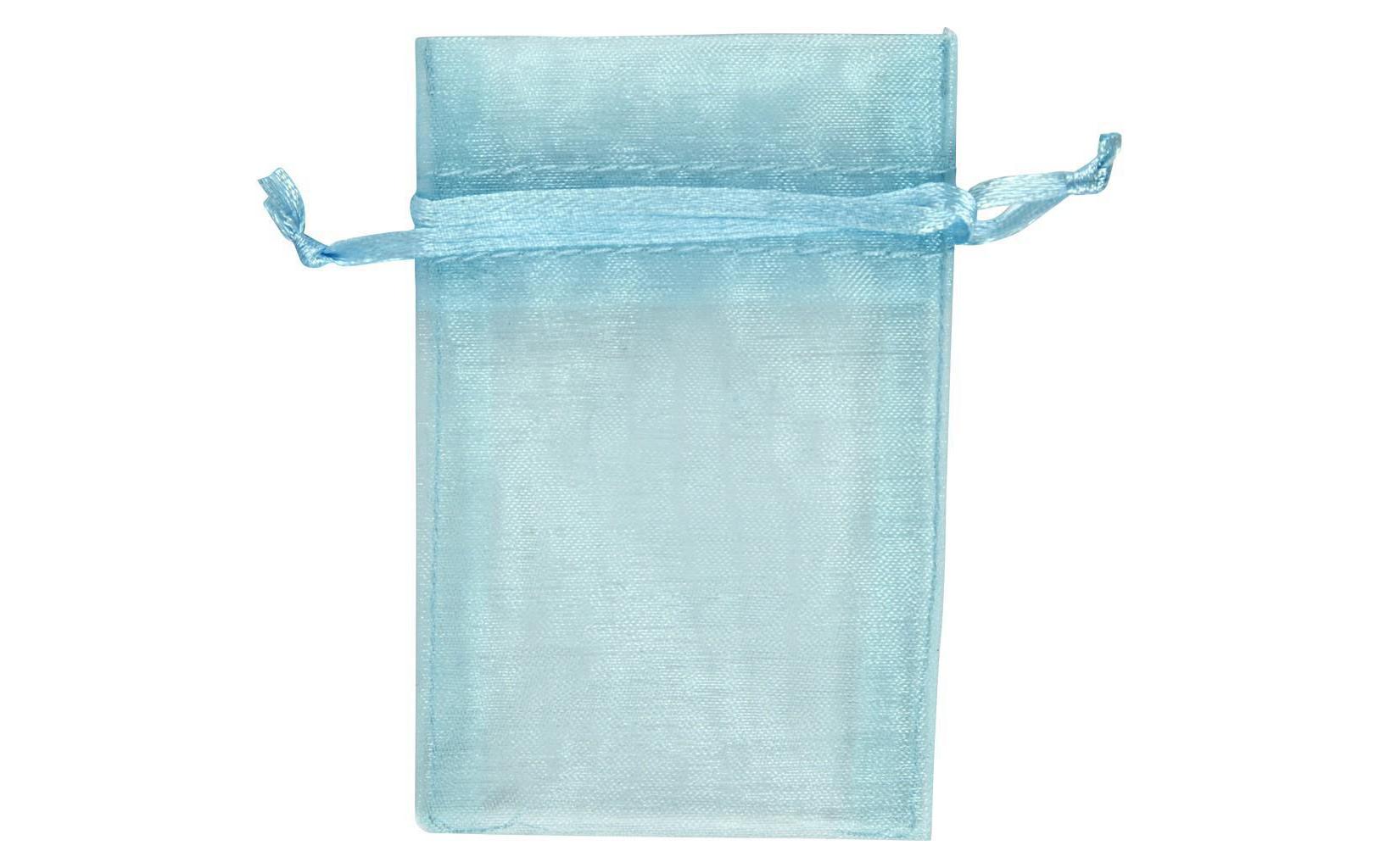 Organzabeutel Organza 7 x 10 cm 10 Stück, HellblauOrganzasäckchen