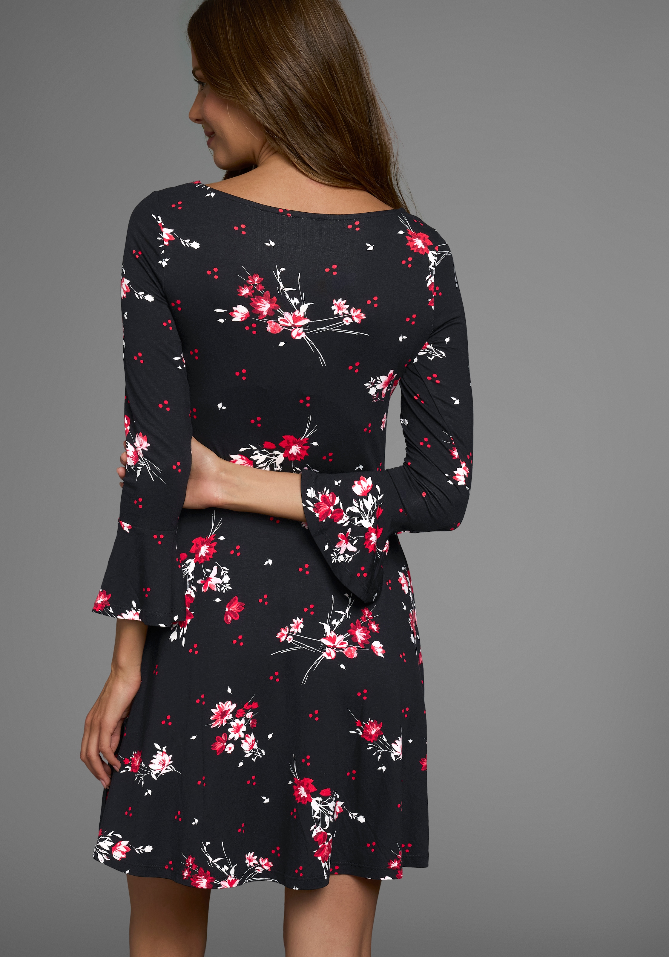 Laura Scott Jerseykleid festliche Anlässe,  langes Kleid,  elegant,  aus Viskosemischung