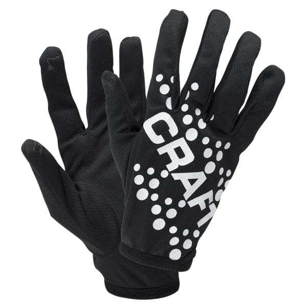 Gant running CRAFT GANTS DE RUNNING FINS IMPRIMÉS BLACK