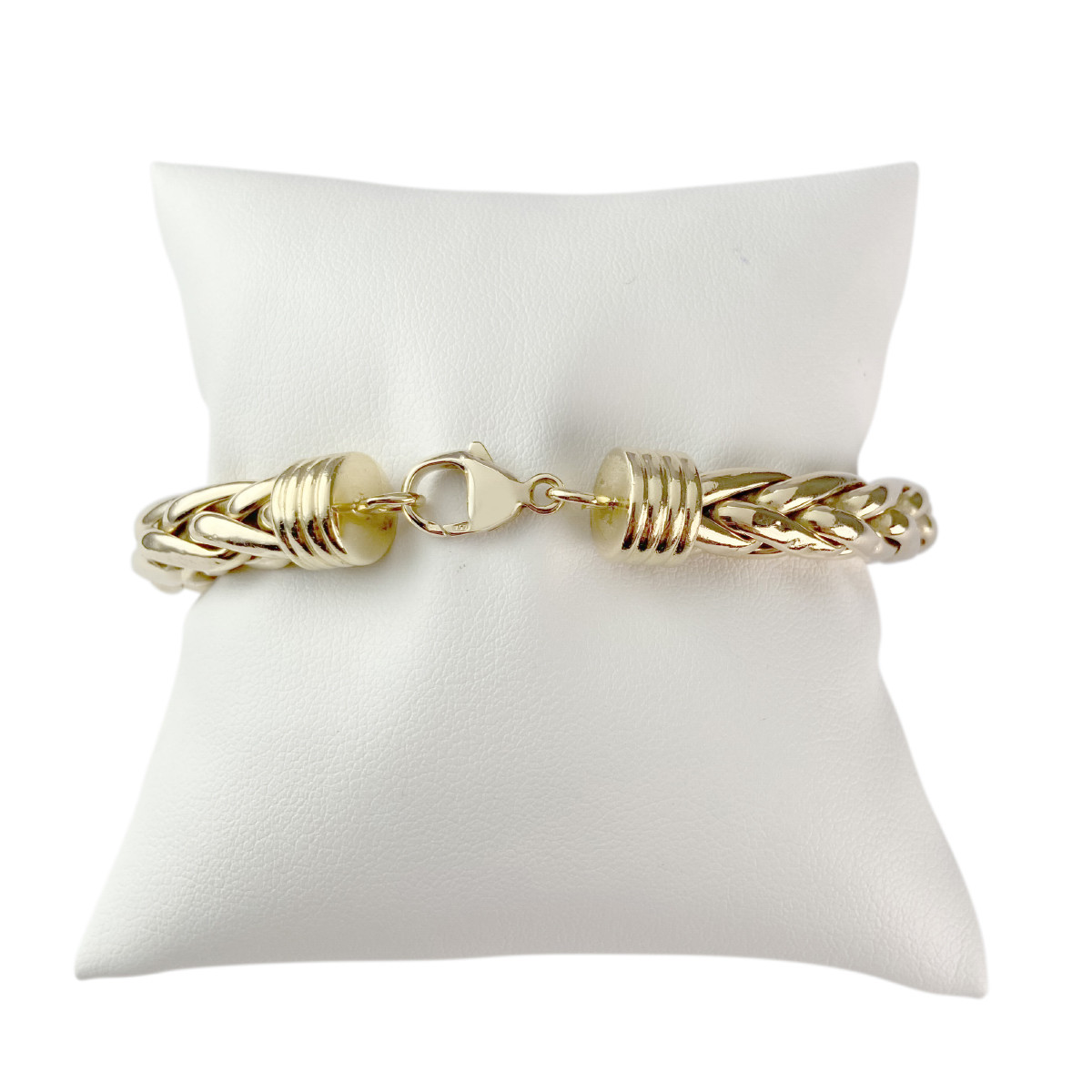 Bracelet d'occasion or 750 jaune maille palmier 18 cm
