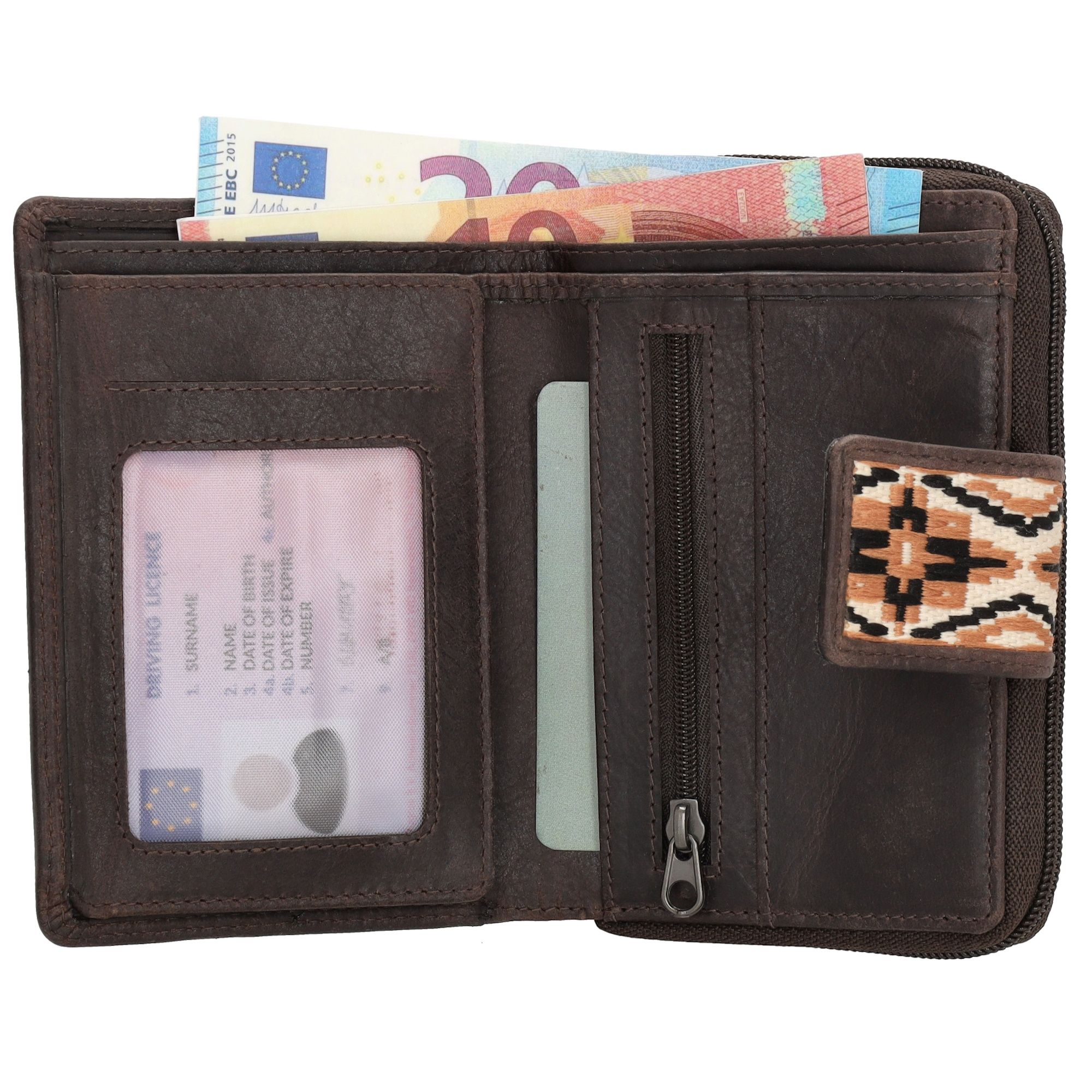Micmacbags Next Navajo Portemonnee S Donkerbruin