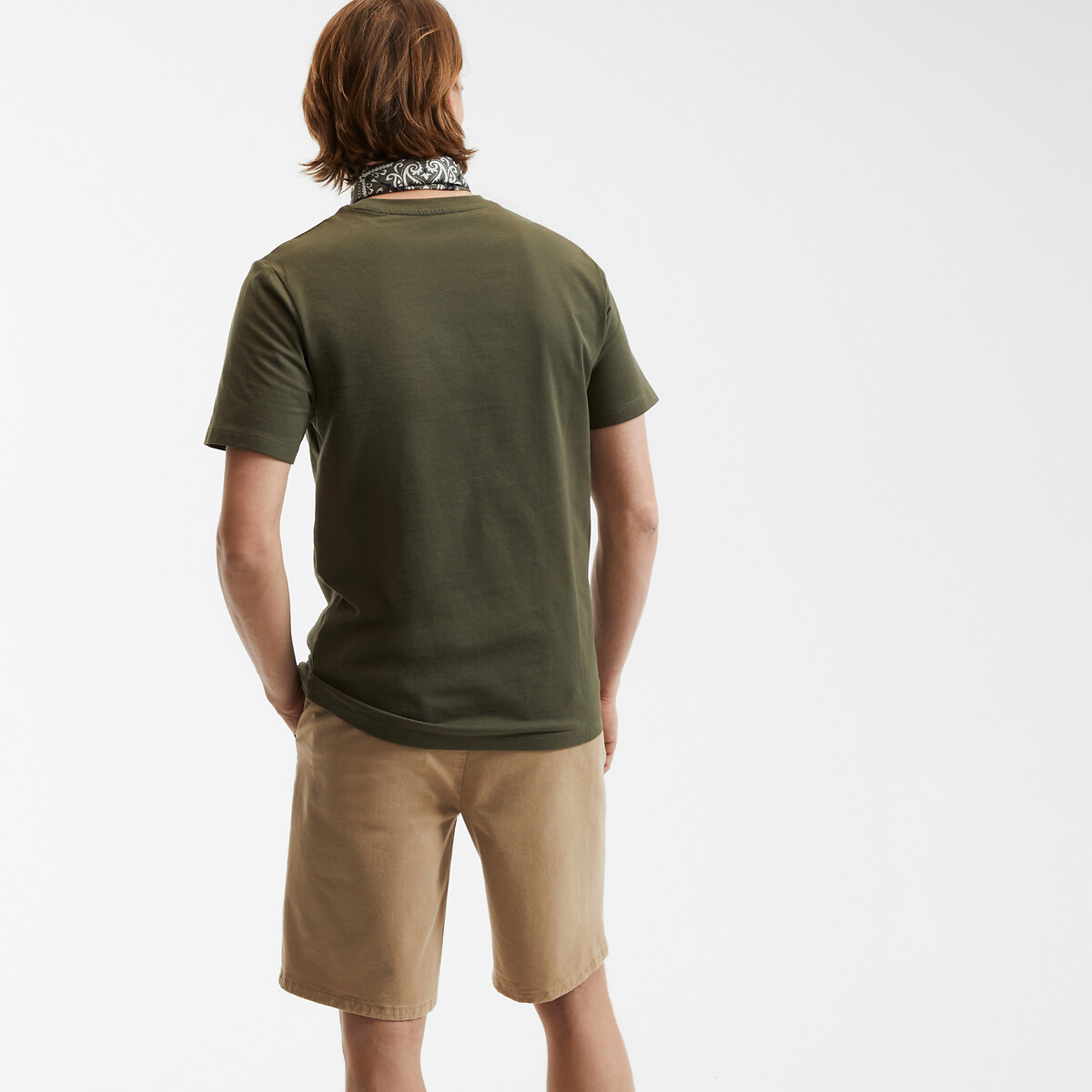 COLEÇÃO LA REDOUTE<br>Camiseta com gola redonda e mangas curtas