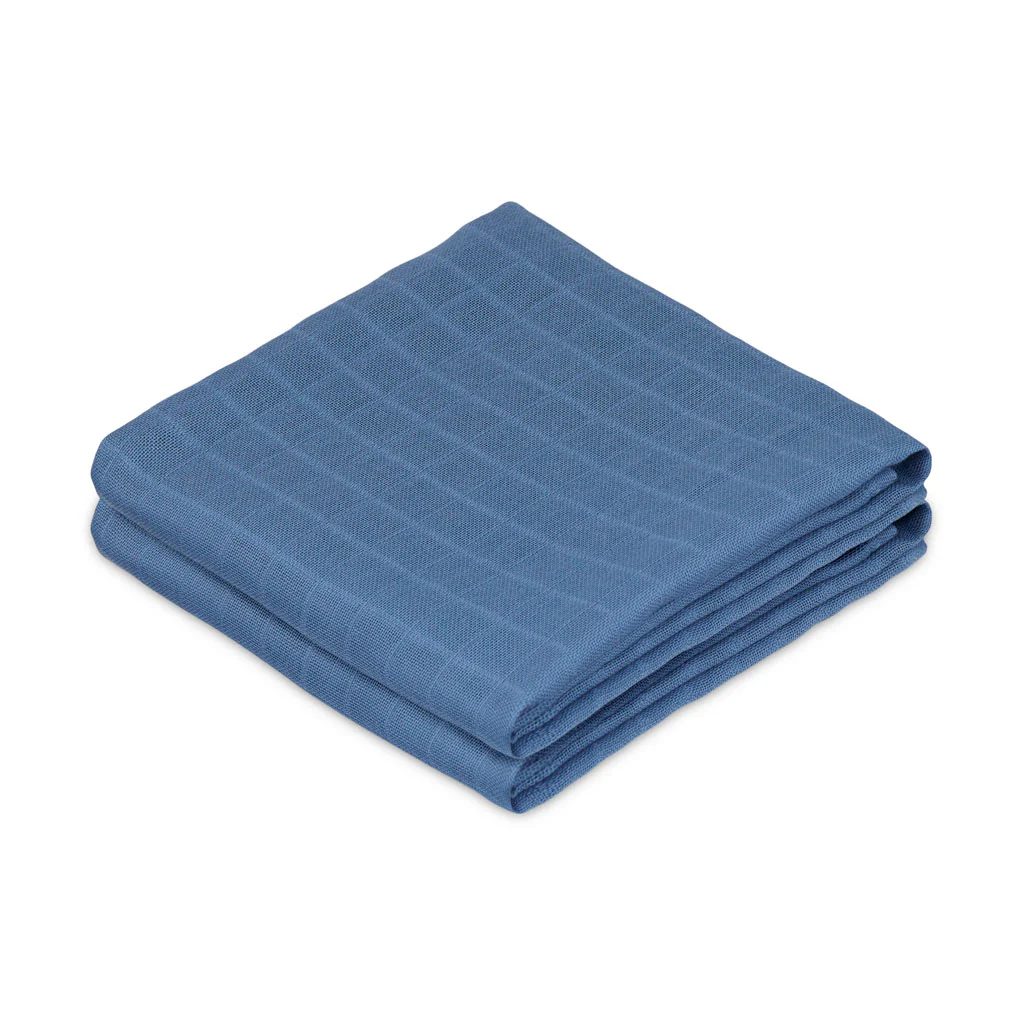 Stofble, 2-pak - GOTS - Deep Blue