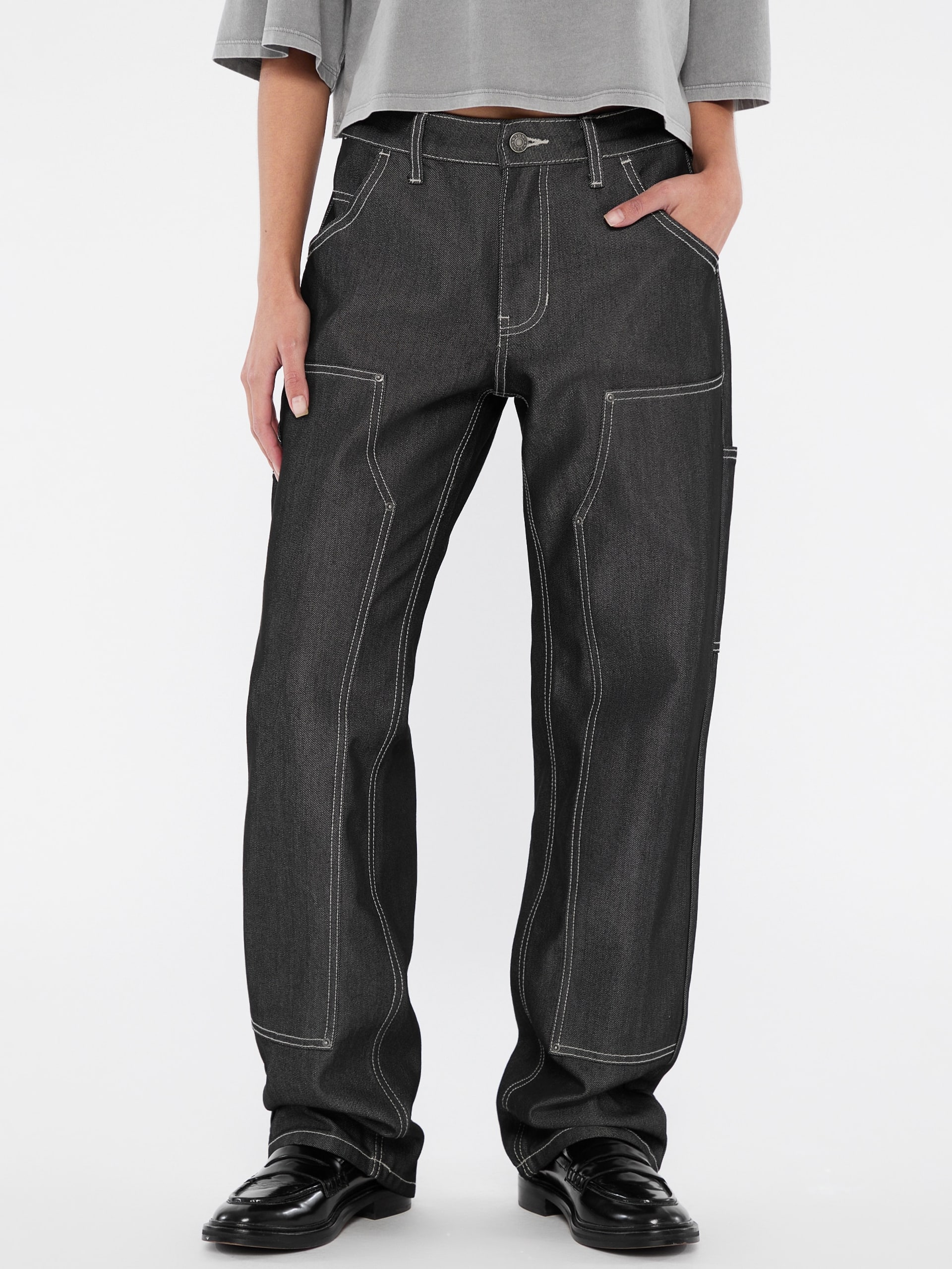 Calça jeans GUESS Originals Metallic Zip Carpenter