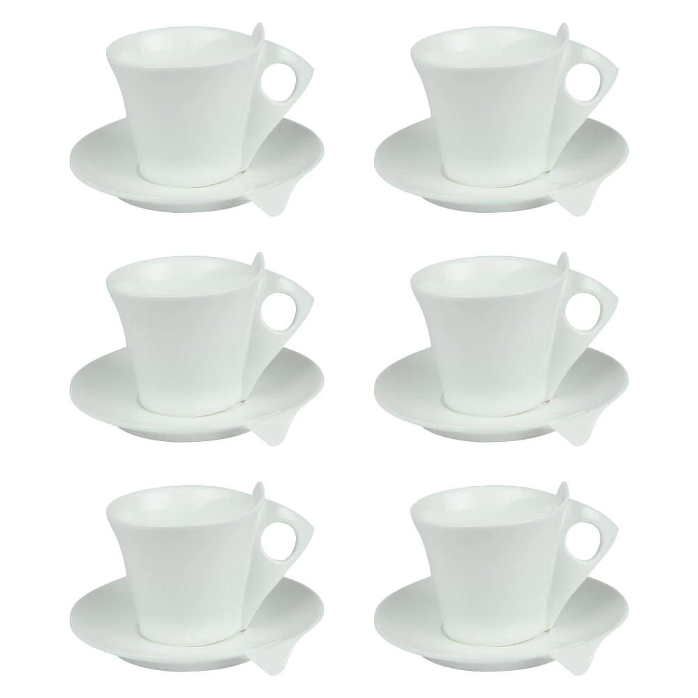 Coffret de 6 tasses et sous tasses Libra 10 cl Table passion