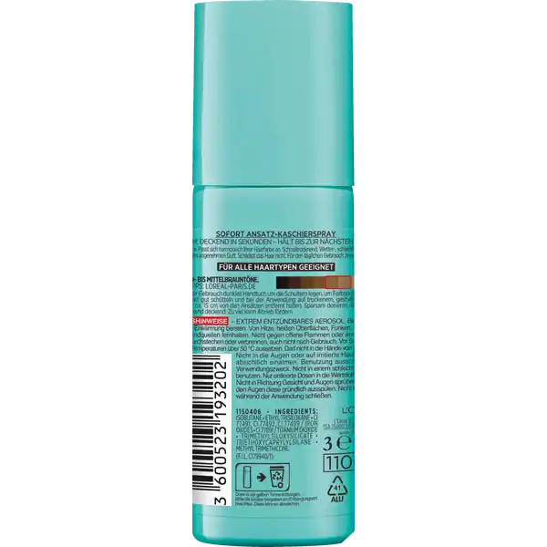 Ansatz-Kaschierspray Braun bis Mittelbraun