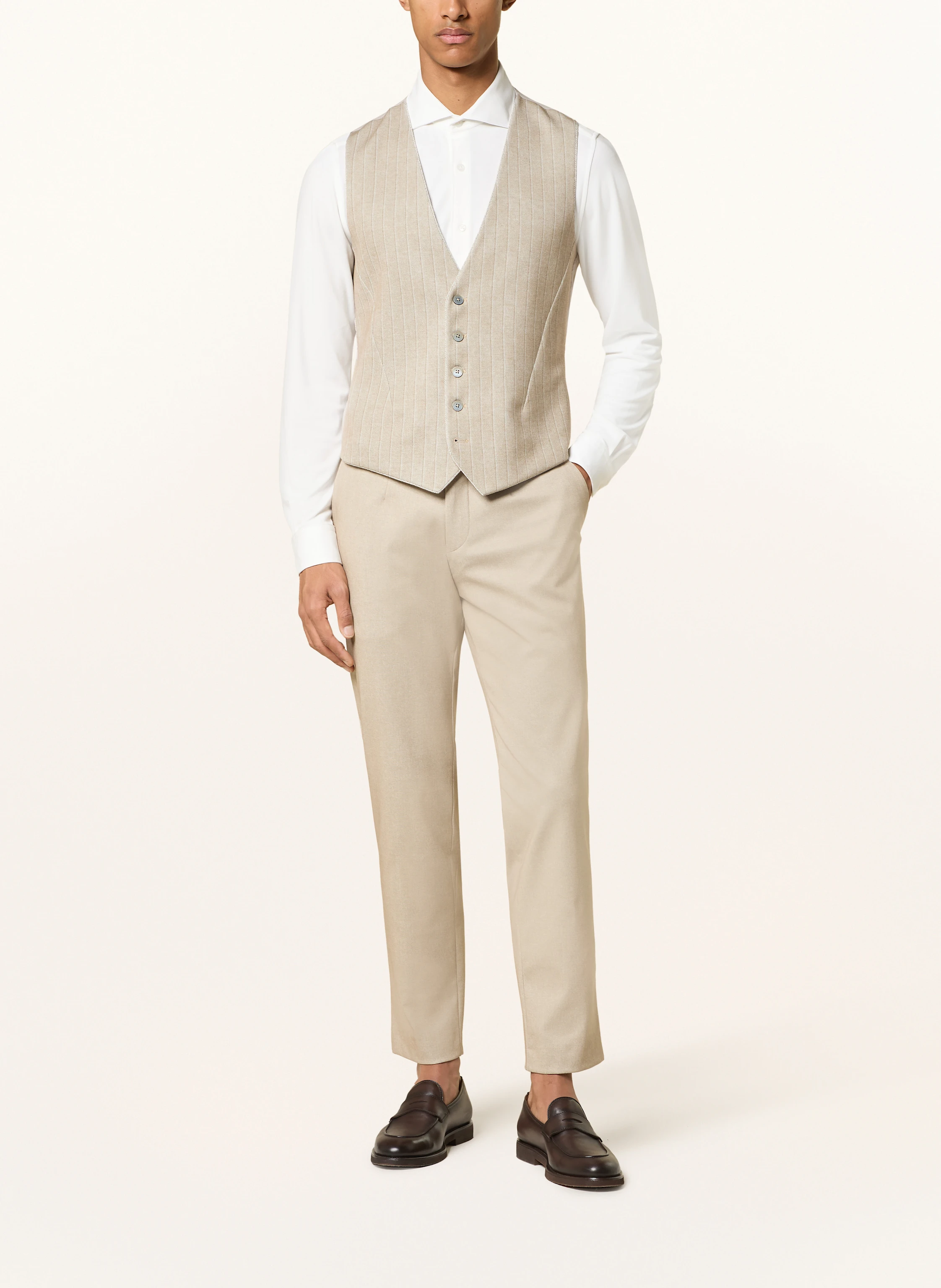 PAUL Anzugweste zum Wenden Extra Slim Fit aus Jersey