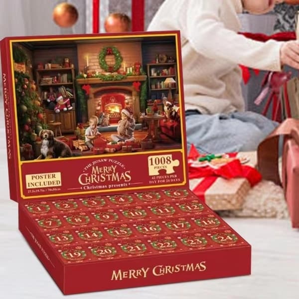 Adventskalender - Pussel 1008 Bitar - Julkalender 2024