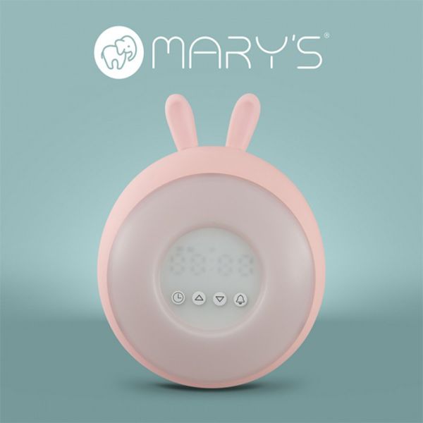 Mary's Alarm Clock/LED Lamp RGB Rabbit - Pink