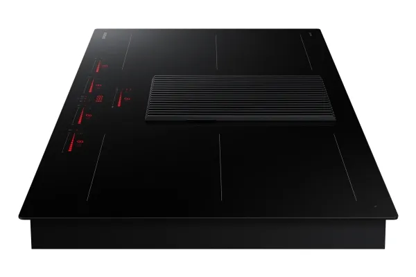 Samsung NZ84T9747VK - Induktions kogeplade - 4 plader - Niche - bredde: 80.7 cm - dybde: 49.2 cm - Klasse A  - sort med downdraft-udstødning