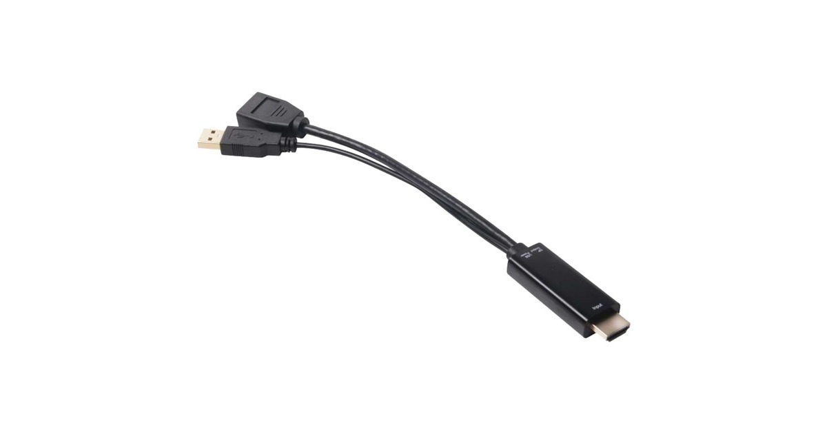 Club 3DHDMI > DisplayPort adapter  (Zwart, 0,18 meter)