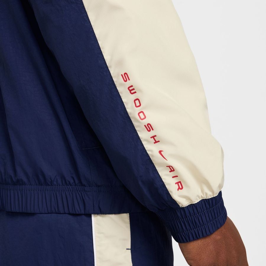 Nike Air Haut d'Entraînement NSW Woven - Bleu Marine/Kaki/Blanc