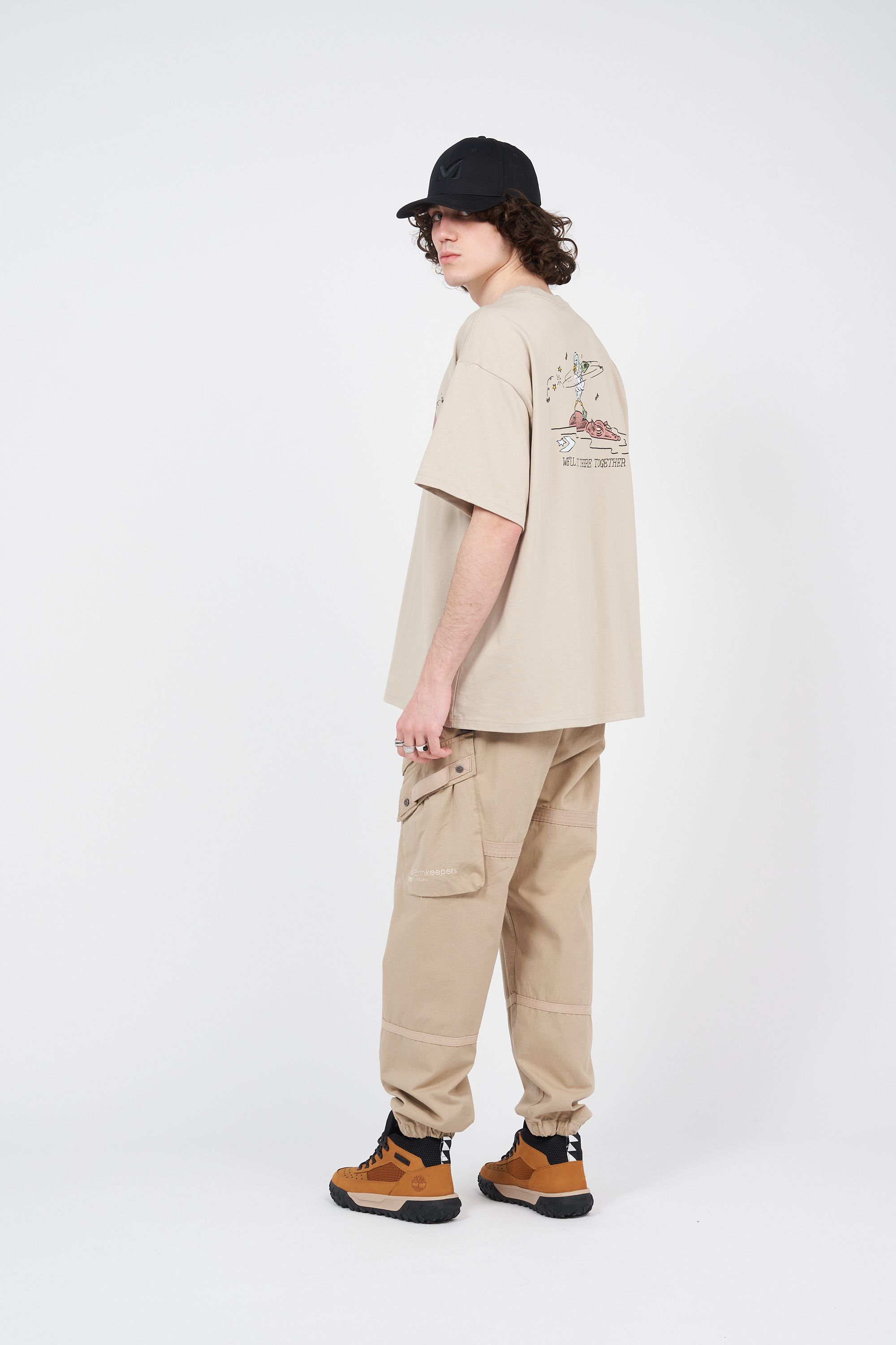 CONVERSE t-shirt Lets Grow Together Beige