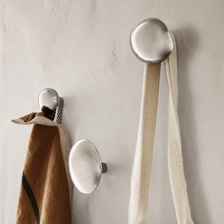 Ferm Living - Chanterelle Wandhaken, Messing