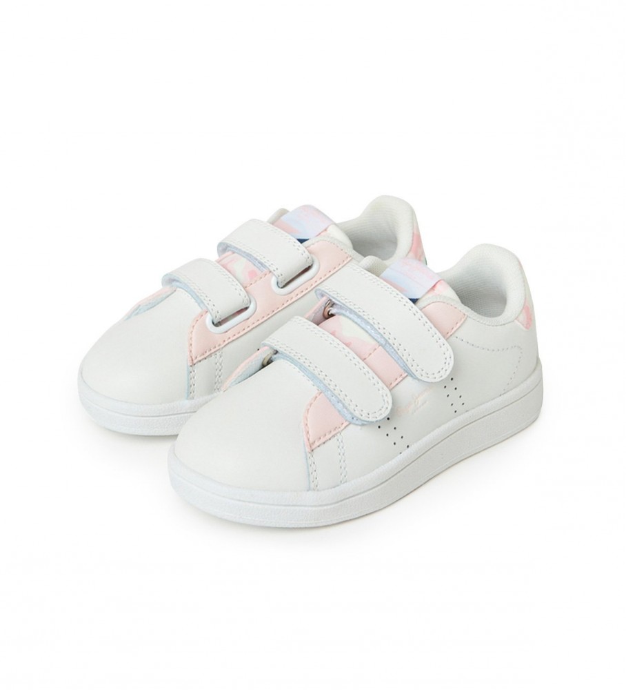 Tênis Pepe Jeans de couro branco com estampa animal