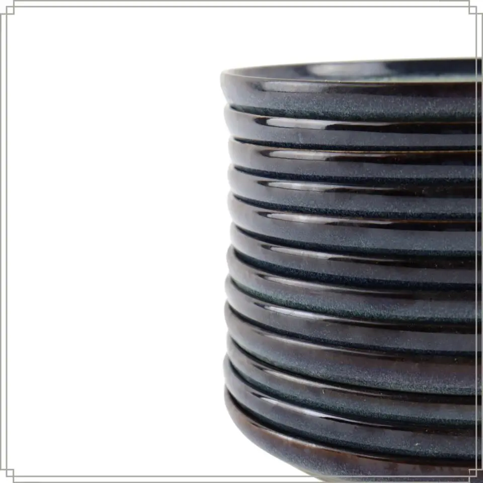 OTIX Serviesset 12 Delig Ebony - Blauw
