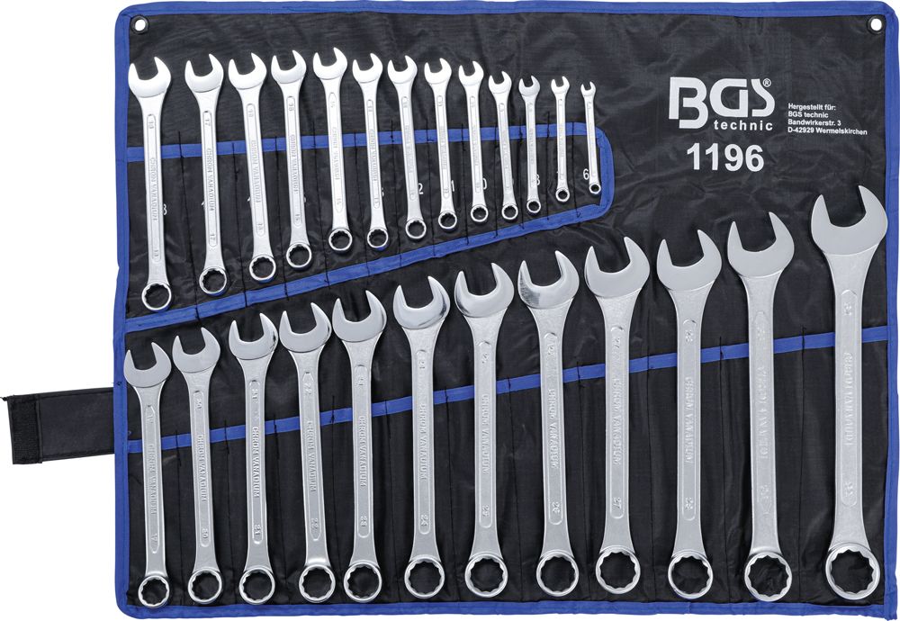 BGS technic Maul-Ringschlüssel-Satz 25-teilig kaufen | Bike-Discount