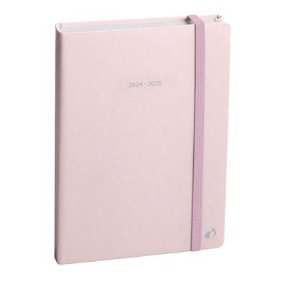 Agenda à élastique Pastel - 1 jour par page - 12 x 17 cm - rose - Quo Vadis