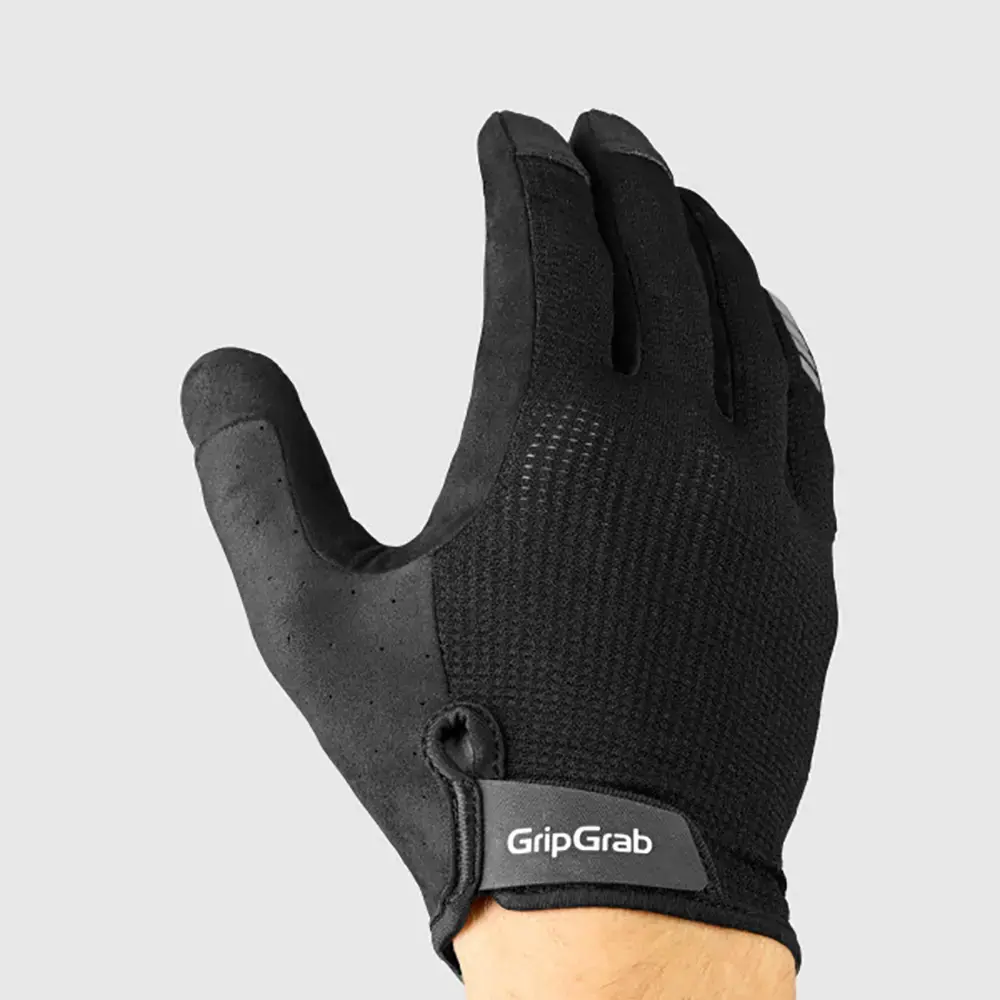 GripGrab EXPLR RC Max Padded MTB Zomer Fietshandschoenen Lange Vingers Zwart
