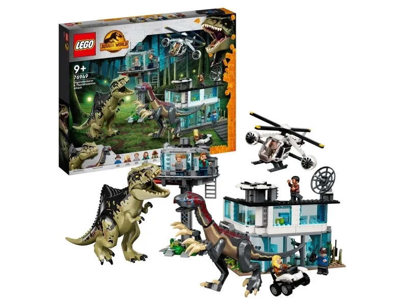LEGO Jurassic World 76949 Giganotosaurus og therizinosaurus-angreb