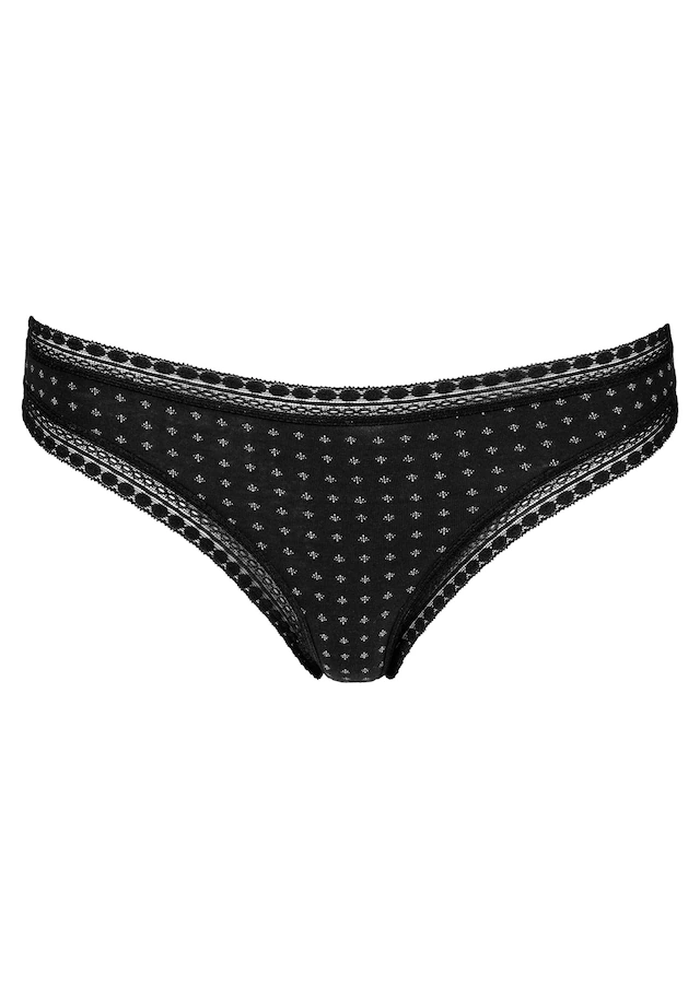 LASCANA String , aus elastischer Baumwolle mit weicher Spitze