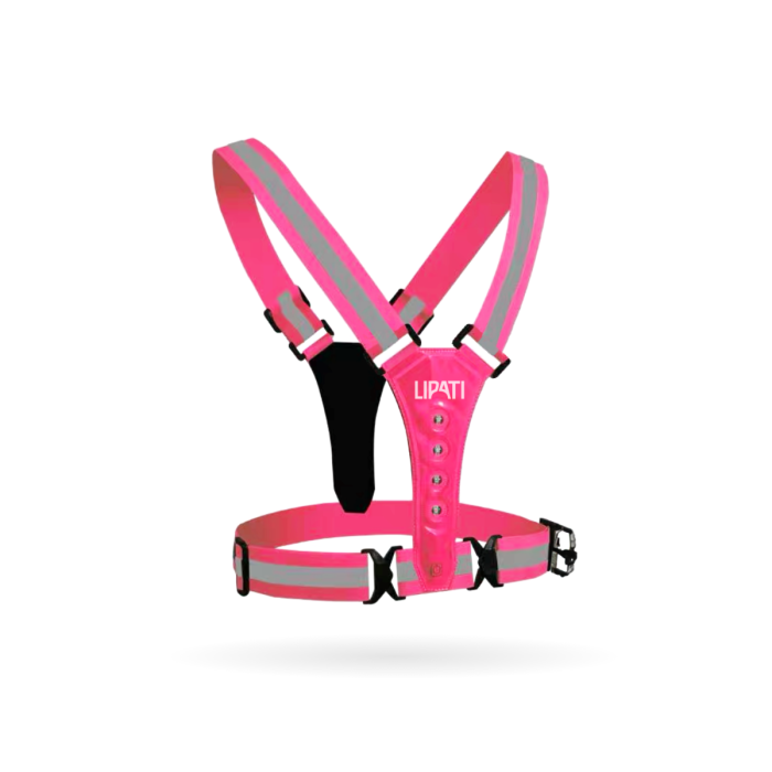 Lipati Unisex Reflekser Reflective Vest Pink