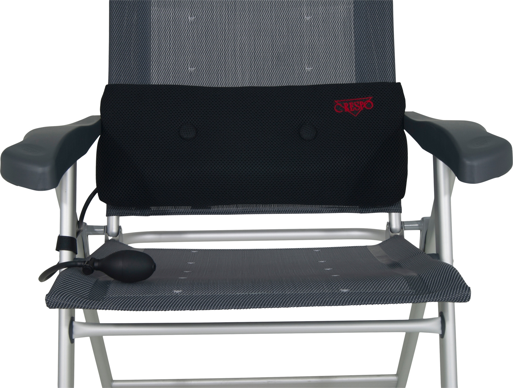 Crespo LS/237 Air Deluxe Lendenwirbelstütze / Lumbalstütze aufblasbar 53 x 20 cm schwarz