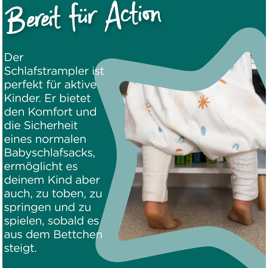 Tommee Tippee Strampler Original-Grobag Steppee 18–36 Monate, 1.0 TOG, grau