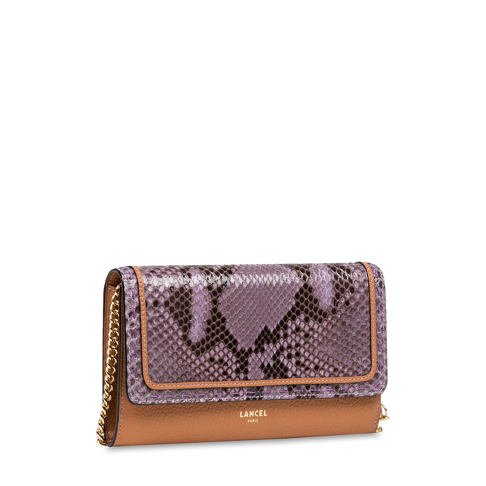 Portefeuille chaîne Premier Flirt de Lancel-Multico Camel