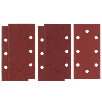Irwin schuurvel 190 x 93 mm K80/K120/K240 zelfhechtend, met perforatie voor B+D, 5 stuks.