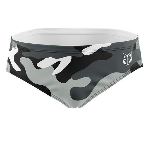 Bañador Camuflagem Cinza